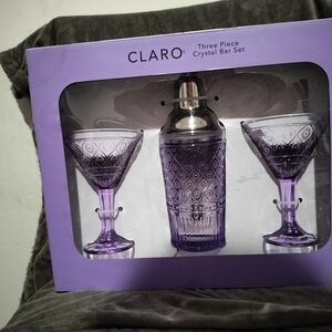 Claro "Three piece Crystal Bar Set"
